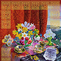 Схема для вишивання бісером на натуральному художньому холсті "Східний натюрморт" Абрис Арт AC-116