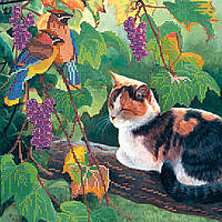 Схема для вишивання бісером на натуральному художньому холсті "У тіні виноградника" Абрис Арт AC-224