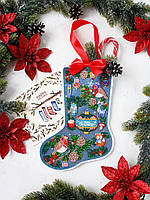 Набір-чобіток для вишивання бісером на натуральному художньому холсті "У передчутті дива" Абрис Арт ABE-003