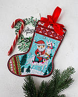 Набір-чобіток для вишивання бісером на натуральному художньому холсті "Вірю в казки" Абрис Арт ABE-004