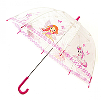 Детский зонт Zest "Фея и пони" прозрачный