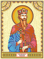 Схема для вишивання бісером на натуральному художньому холсті Святий  В’ячеслав Абрис Арт ACK-065