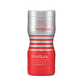 Мастурбатор Tenga Dual Feel Cup двосторонній, з двома незалежними каналами