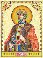 Схема для вишивання бісером на натуральному художньому холсті Святий Борис Абрис Арт ACK-061