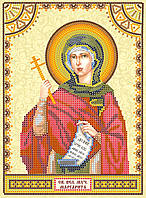 Схема для вишивання бісером на натуральному художньому холсті Свята Маргарита Абрис Арт ACK-066