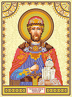 Схема для вишивання бісером на натуральному художньому холсті Святий Дмитро Абрис Арт ACK-001