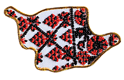 Набір для вишивання бісером "Магніт "Мапа України" Кіровоградська область Абрис Арт AMK-011