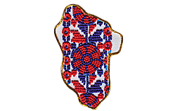 Набір для вишивання бісером "Магніт "Мапа України" Луганська область Абрис Арт AMK-012