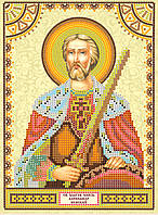 Схема для вишивання бісером на натуральному художньому холсті Святий Олександр Абрис Арт ACK-019