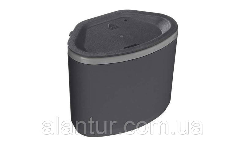 Кружка MSR з подвійними стінками 300 мл з кришкою, сірий пластик, теплоізоляція, фото 1