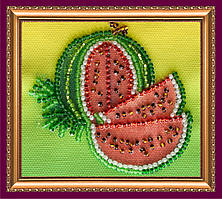 Набір для вишивання бісером "Магніт" Кавунчик Абрис Арт AMA-005