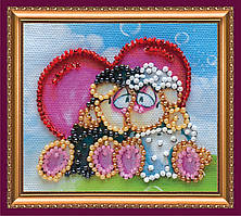 Набір для вишивання бісером "Магніт" Закохані овечки-2 Абрис Арт AMA-096