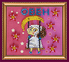 Набір для вишивання бісером "Магніт" Знак Зодіаку "Овен" Абрис Арт AMA-101