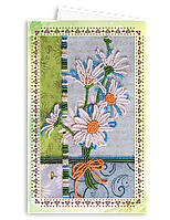 Набір для вишивки бісером "Листівка-конверт" Ромашки Абрис Арт AOM-005