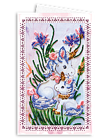 Набір для вишивки бісером "Листівка-конверт" Єдинорожки Абрис Арт AOM-006