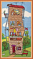 Набір для вишивання хрестиком "Літній будиночок" Абрис Арт AH-018