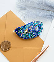 Набір для вишивання бісером прикраси для волосся на натуральному художньому холсті "Помах" Абрис Арт ADH-002