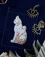 Набір для вишивання бісером прикраси на натуральному художньому холсті Паттернхолст "Баст-A" Абрис Арт AD-109