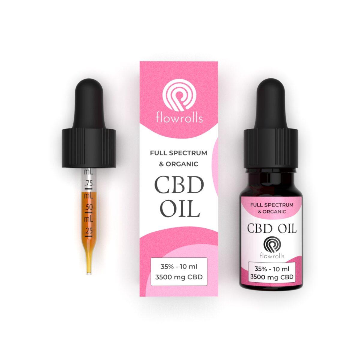 Олія КБД CBD oil 35% Flowrolls Medic Broad Spectrum Польща, фото 1