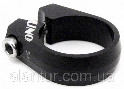 Хомут Kalloy MTB-FM 28,6 мм чорний для підсідельного кріплення, фото 1