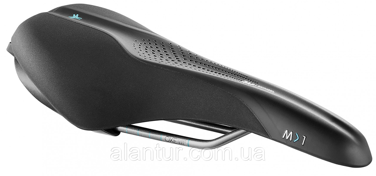 Сідло Selle Royal SCIENTIA M1 Moderate, гелеве, 289x141мм, водонепроникне, чорне, фото 1