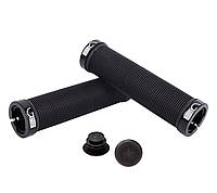 Грипсы Green Cycle GGR-421 130 мм черные с замками для велосипеда