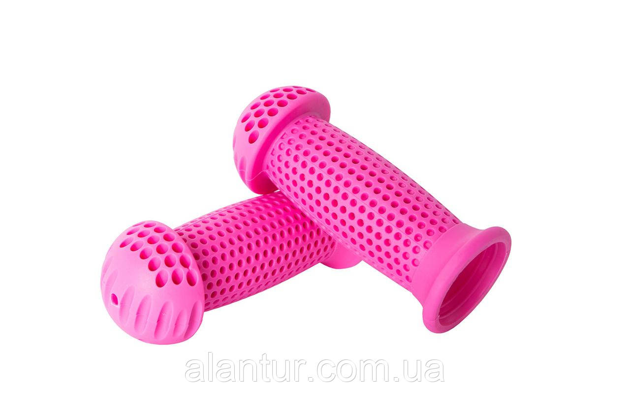 Грипси на велосипед Green Cycle GGR-112 100 мм ергономічні рожеві для дітей, фото 1