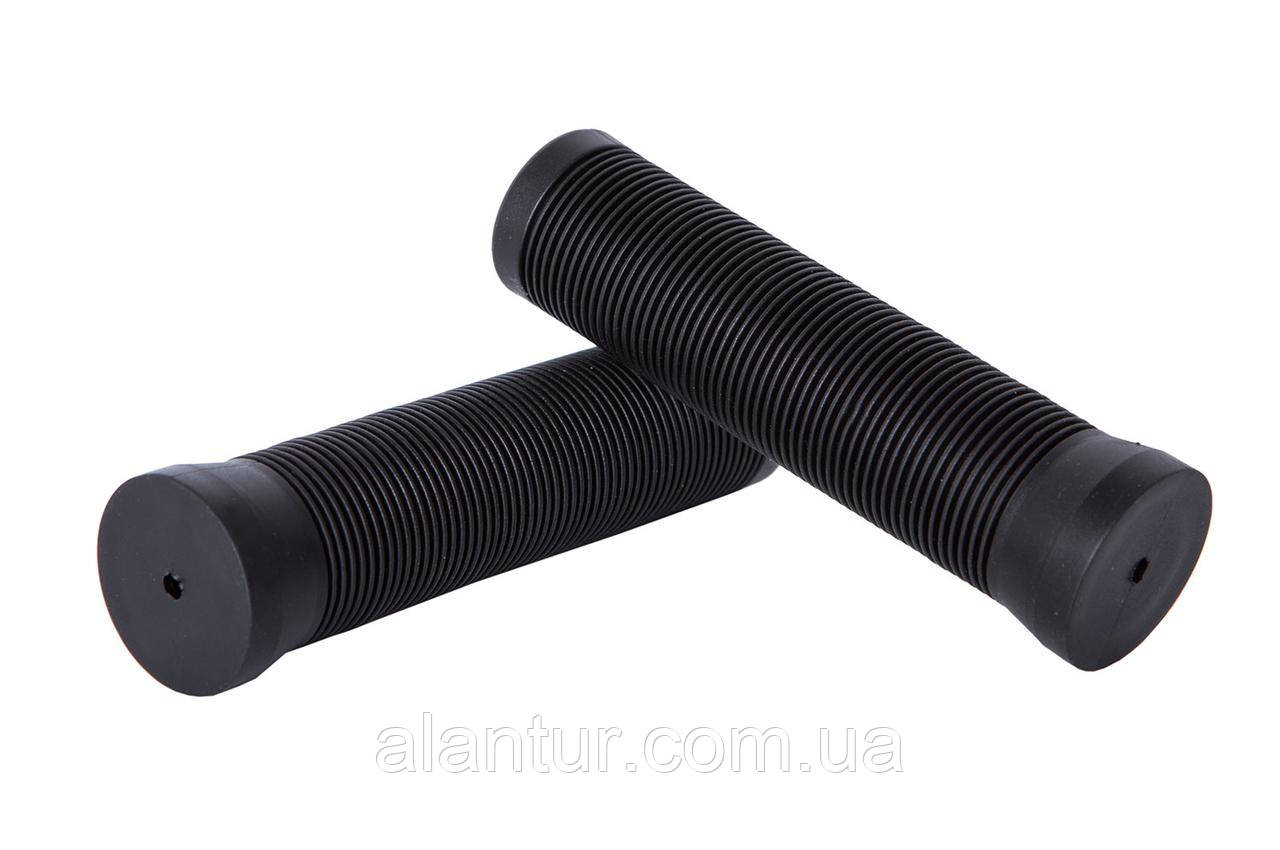 Грипси Green Cycle GGR-001, 123 мм, гумові, чорні - комфорт для велосипеда, фото 1