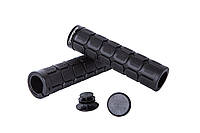 Грипсы на велосипед Green Cycle GGR-419 130мм черные с замком для надежного сцепления