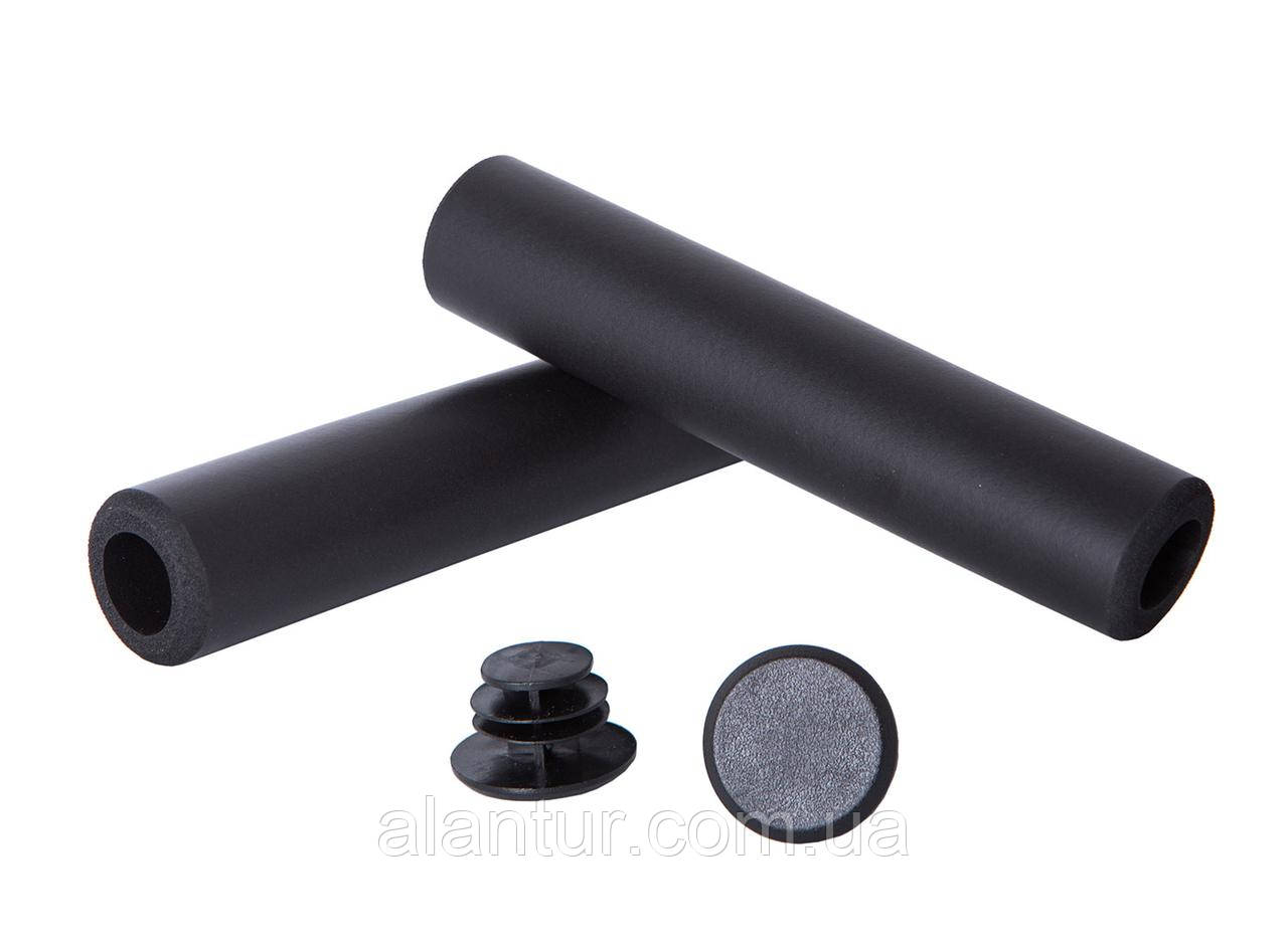 Грипси Green Cycle GGR-701 130мм чорні з пінного силікону для велосипеда, фото 1