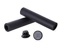 Грипсы Green Cycle GGR-701 130мм черные из вспененного силикона для велосипеда