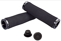 Грипсы Green Cycle GGR-413 130 мм, эргономичные, черные, с замками для велосипедов