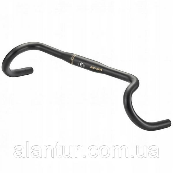 Руль ZOOM DR-AL-311 "баран" для шосейного велосипеда, алюміній, 440мм, 31.8мм, чорний, фото 1
