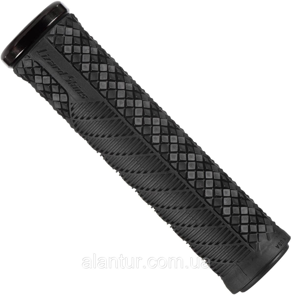 Грипси Lizard Skins CHARGER EVO 136мм, чорні, з одним замком для велосипеда, фото 1