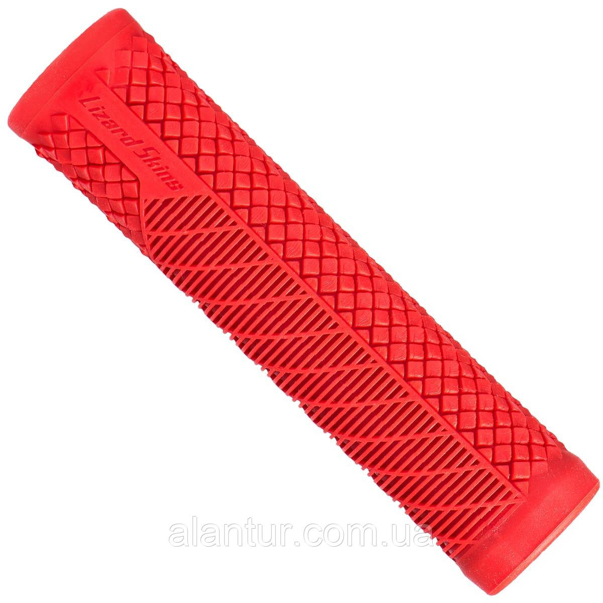 Грипси Lizard Skins CHARGER EVO 140мм, гума, червоні, для велосипеда, фото 1