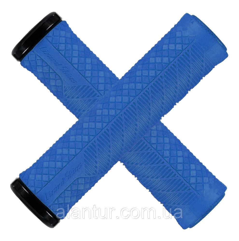 Грипси Lizard Skins CHARGER EVO 136 мм з амортизацією, Electric Blue для велосипеда, фото 1