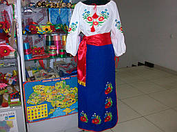 Украинский женский костюм (вышиванка+плахта+ пояс), фото 3