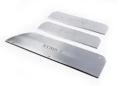 Накладки на пороги для Hyundai H200 H1 Starex 1998-2007 нержавіюча сталь (3 шт)