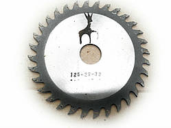 Пильний диск. 125х22х32. Диск пильний. Пила на болгарку.