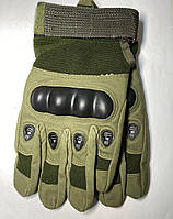 Тактичні рукавички сенсорні, з пальцями, військові рукавички з кастетами