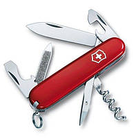 Складной швейцарский нож Victorinox Vx03803 Sportsman 12 функций 84 мм красный