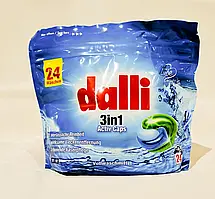 Гелеві капсули для прання Dalli Aktiv 3in1 Caps Doypack 636g 24 прання