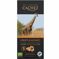 Шоколад черный Cachet Dark with Apricots & Hazelnuts 100 г какао 21346