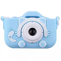 Детская фотокамера Cartoon Cat 20 Mp blue