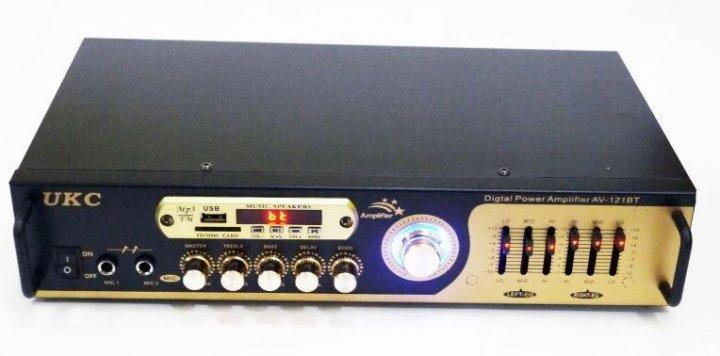Усилитель звука 5-ти канальный UKC AV-121BT с караоке и Bluetooth - фото 3 - id-p1220458016