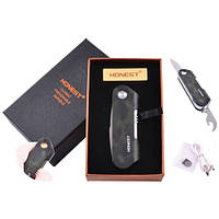 USB зажигалка-открывалка и нож с запасной спиралью Honest №HL-1-1 Камуфляж