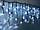 Гірлянда-бахрома Xmas вулична 7404 LED 150 3.3 Line Short curtain W-2 10х1.5м з з'єднувачем біла, фото 7