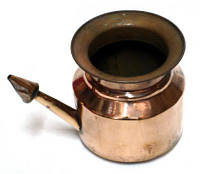 Нети пот (250 мл.), Neti Pot, медный чайничек для промывания носа, Аюрведа Здесь