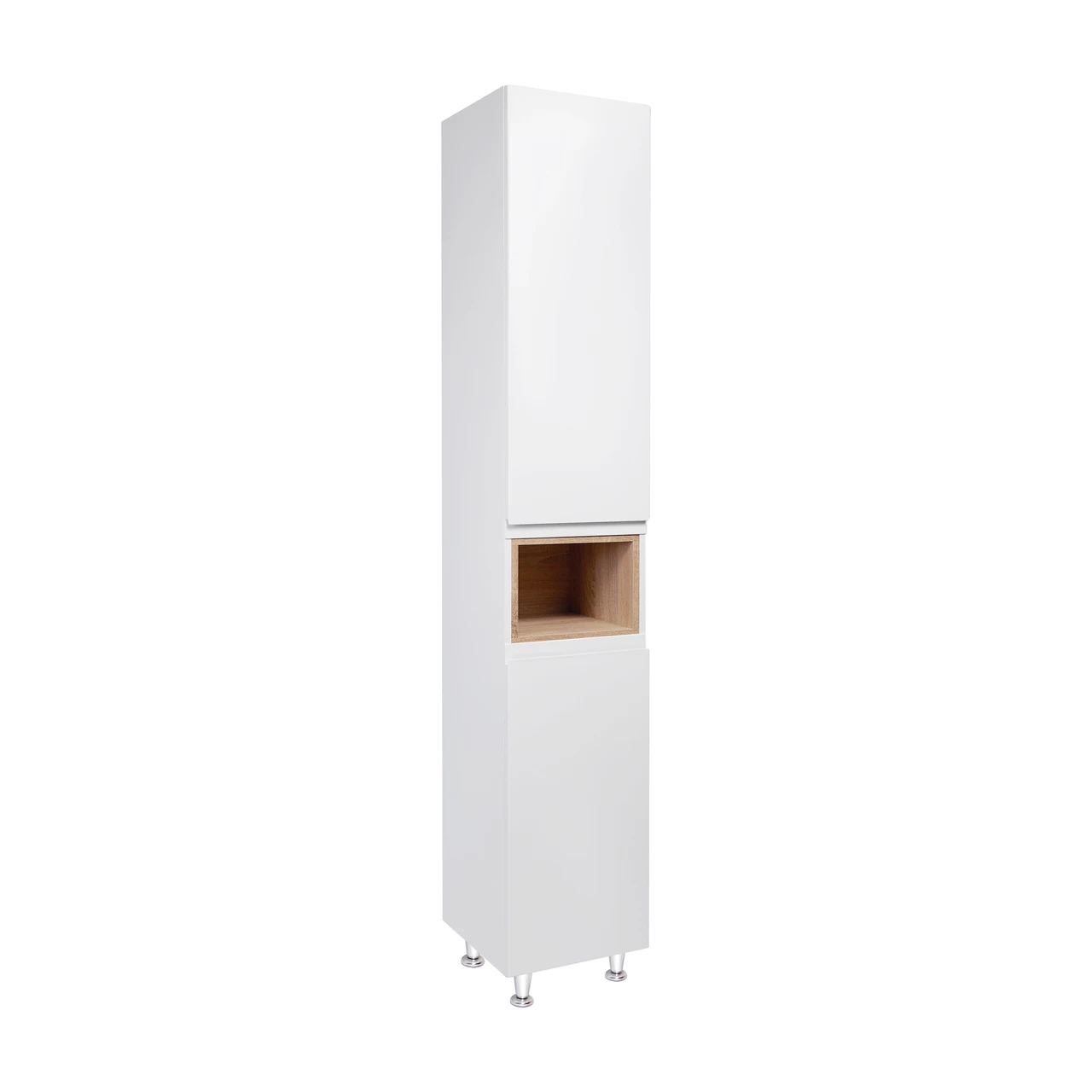 Пенал напольный Qtap Robin 350х1950х316 White/Whitish oak QT1376PN1651RWWO - фото 1 - id-p1663871630