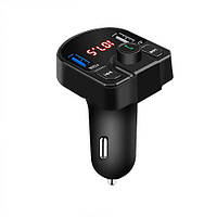 Автомобильный fm-модулятор m9 bluetooth handsfree 2xUsb microSd 3.1а black